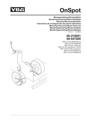 VBG 56-218501 Mounting Instruction/Spare Parts List