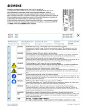 Siemens 8GK6724 - 4KK23 Operating Instructions Manual