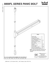 Dorma 9000 Series Manual