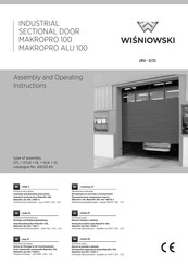Wisniowski MAKROPRO ALU 100 Assembly And Operating Instructions Manual