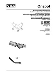 VBG 56-231001 Mounting Instruction/Spare Parts List
