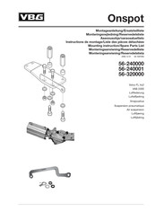 VBG 56-240001 Mounting Instruction/Spare Parts List