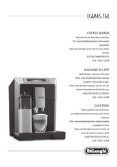Delonghi Eletta ECAM45760S Manuals 