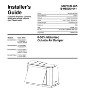 American Standard BAYDMPR051A Installer's Manual