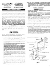 Franklin Electric LittleGIANT HT-10EN-CIA-FS Instruction Sheet