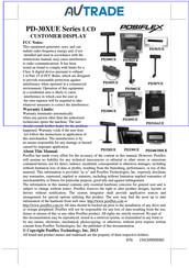 Posiflex PD-30 UE Series User Manual