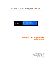 Yamaha DX7 SuperMAX+ User Manual