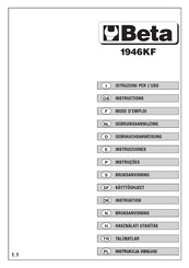 Beta 019460012 Instructions Manual