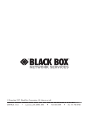 Black Box ServCenter RF537 Manual