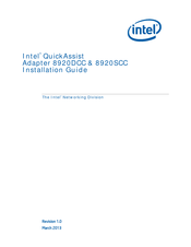 Intel QuickAssist 8920DCC Installation Manual