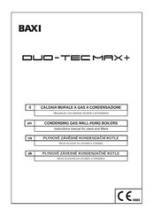Baxi DUO-TEC MAX+ Instruction Manual For Users And Fitters