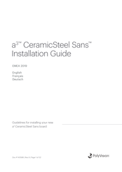 PolyVision a3 CeramicSteel Sans Light Series Installation Manual