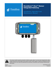 Donaldson iCue Sensor Integrated Gateway Installation, Operation And Maintenance Manual