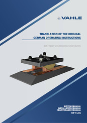 Vahle System 10 Operating Instructions Manual