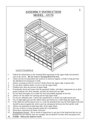2K Furniture Designs 45179 Assembly Instruction Manual