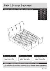 Argos Felix 697/1205 Assembly Instructions Manual