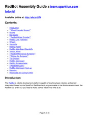 sparkfun RedBot Assembly Manual