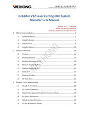 Weihong NcEditor V12 Manufacturer's Manual