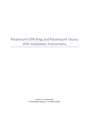Software Bisque Paramount Taurus Installation Instructions Manual