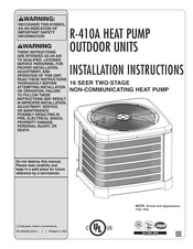 Fujitsu FO2416RTJNAA Installation Instructions Manual