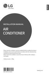 LG JRNU36GTNA4 Installation Manual