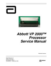 Abbott VP 2000 Processor Service Manual