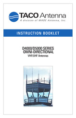 WADE Antenna, Inc. Taco Antenna D4000 Series Instruction Booklet