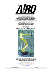 TIGIEFFE AIRO R17 S Use And Maintenance Manual