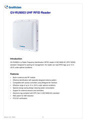 GeoVision GV-RU9003 Manual