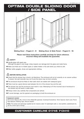 Coram Showers OPTIMA Manual