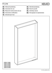 KEUCO X-Line 33296 291000 Instructions For Use Manual