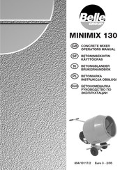 Belle MINIMIX 130 Operator's Manual