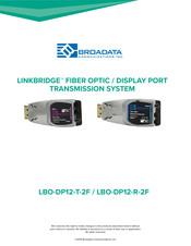 Broadata Communications LINKBRIDGE LBO-DP12-R-2F Manual