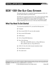 National Instruments SCXI-1351 Installation Manual