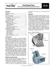 twin city EPF Installation, Operation & Maintenance Manual