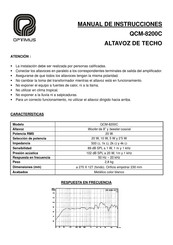 Optimus QCM-8200C Instruction Manual