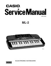 Casio Magical Light ML-2 Service Manual