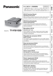 Panasonic TY-FB11DD - Monitor Terminal Expansion Board Operating Instructions Manual