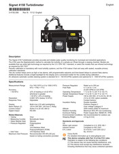 GF Signet 4150 Manual