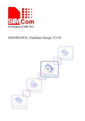 SimTech SIMCom SIM5360E-PCIE Hardware Design