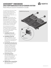 Vertiv AVOCENT HMX8000 Quick Installation Manual