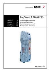 Knick PolyTrans P 32000 P0 Series Manual