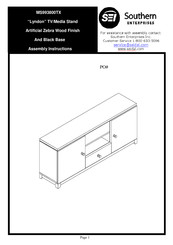 Southern Enterprises MS993800TX Assembly Instructions Manual