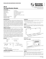 System Sensor IM-10 Installation And Maintenance Instructions