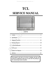 THOMSON TCL 21A71A Service Manual