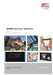 WAREMA climatronic WebControl Manual
