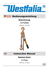 Westfalia 10 85 89 Instruction Manual