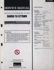 Sansui TU-S77AMX Service Manual