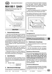 Siko MA100/1-0023 User Information