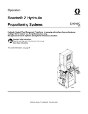 Graco Reactor 2 Hydraulic Operation